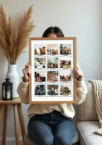 Amici in Collage Polaroid Personalizzata