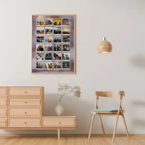 Amici in Collage Polaroid Personalizzata