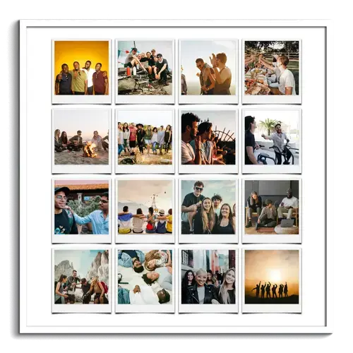 Amici in Collage Polaroid Personalizzata