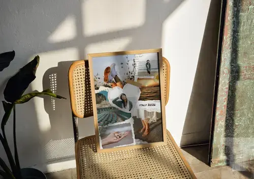 Collage scrapbook viaggio personalizzabile