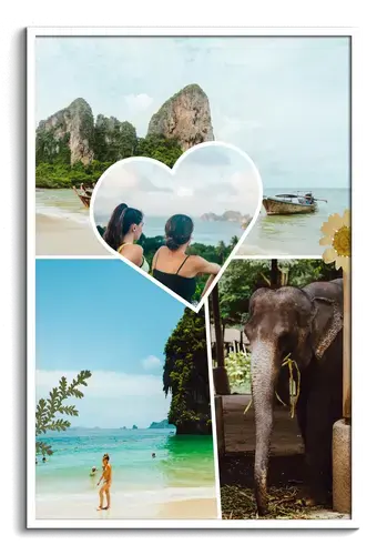 Collage scrapbook clean viaggio