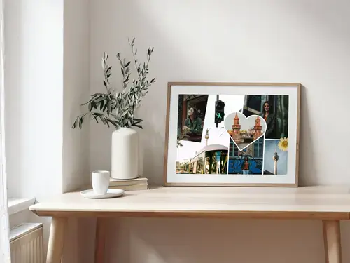 Collage scrapbook clean viaggio