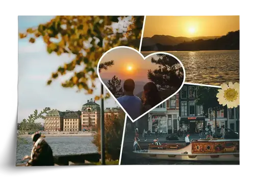 Collage scrapbook clean viaggio