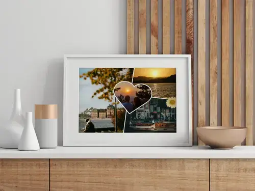 Collage scrapbook clean viaggio