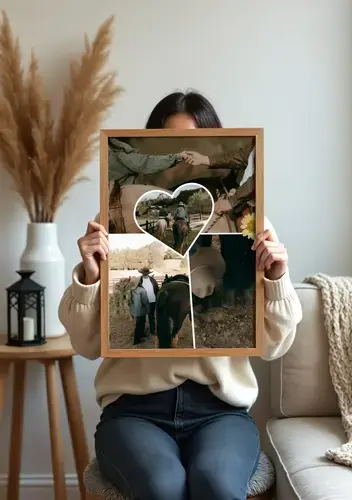 Collage scrapbook pulita momenti preferiti