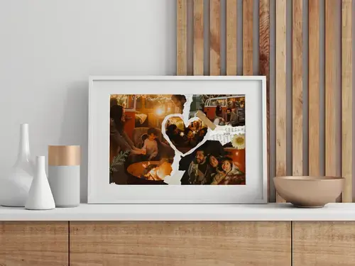 Collage scrapbook viaggio personalizzabile