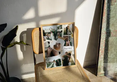 Collage scrapbook matrimonio e nozze