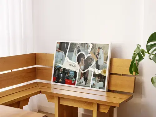 Collage scrapbook matrimonio e nozze