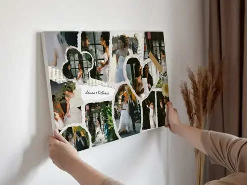 Collage scrapbook matrimonio e nozze