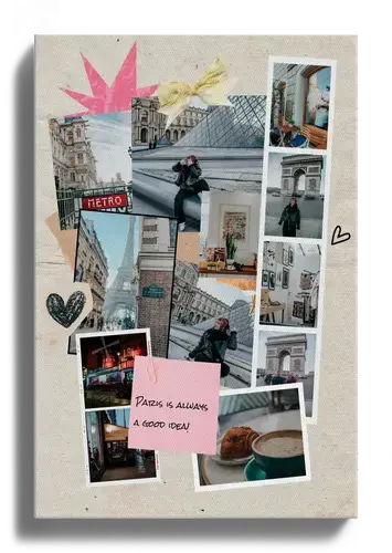 Collage Scrapbook Sunny di viaggio