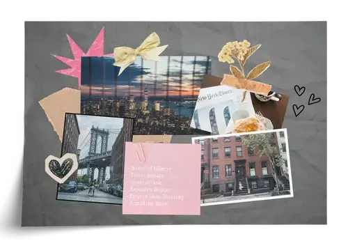 Collage Scrapbook Sunny di viaggio