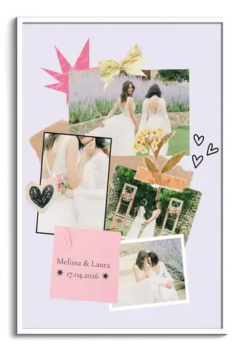 Collage scrapbook matrimonio Sunny