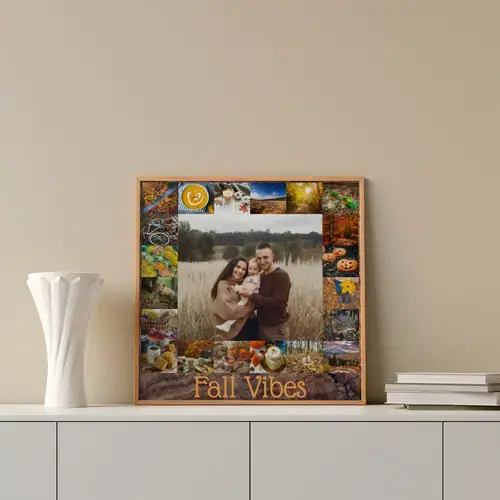 Collage Autunnali: Paesaggi e Famiglia