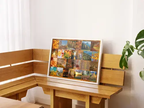 Collage Autunnali: Paesaggi e Famiglia