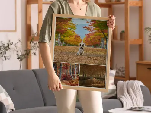 Collage Autunnali: Paesaggi e Famiglia