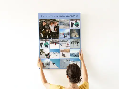 Collage Invernali: Paesaggi e Famiglia