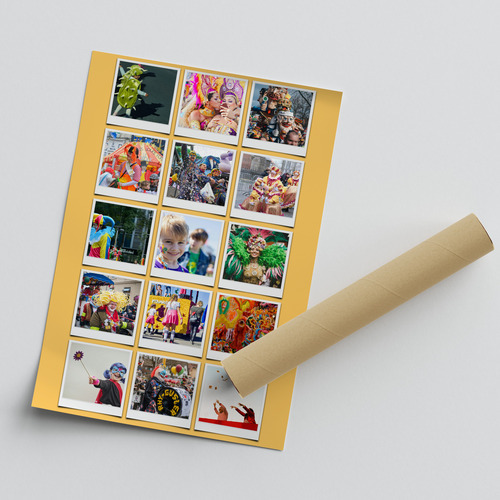 Collage foto Carnevale con testi personalizzati