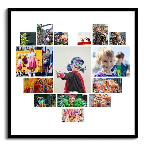 Collage foto Carnevale con testi personalizzati
