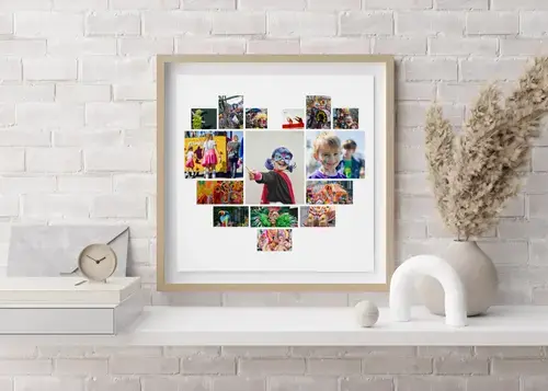 Collage foto Carnevale con testi personalizzati