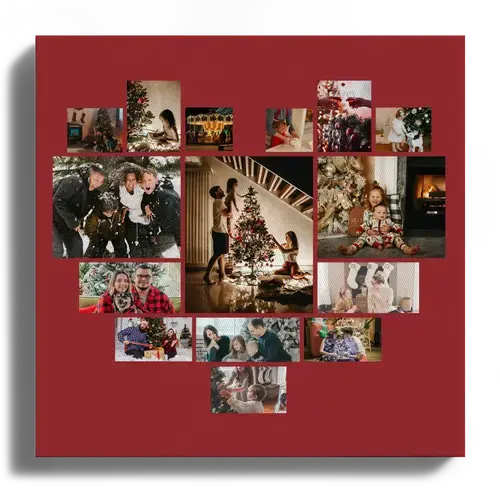 Collage di Natale: Famiglia, Amici e Regali