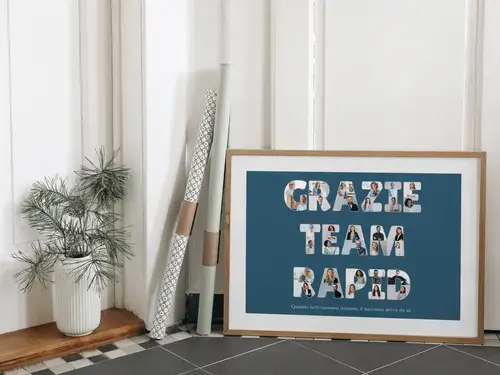 Collage Personalizzata "Grazie Team Rapid"
