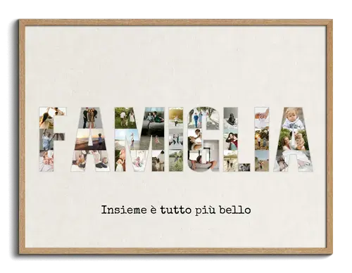 Collage Foto Familiare Personalizzata