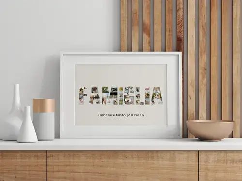 Collage Foto Familiare Personalizzata