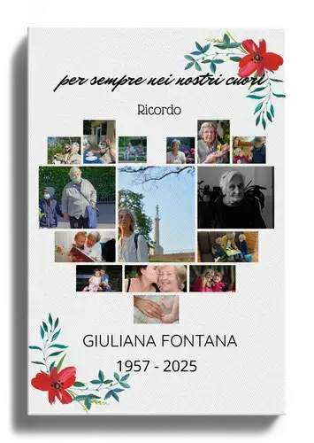 Fotocollage Commemorazione Cerimonia cuore