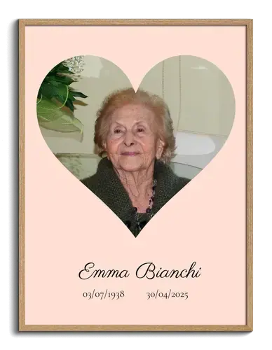 Ritratto come cuore per sepoltura
