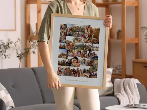 Collage Foto Amici, Stile Selvaggio, Verticale