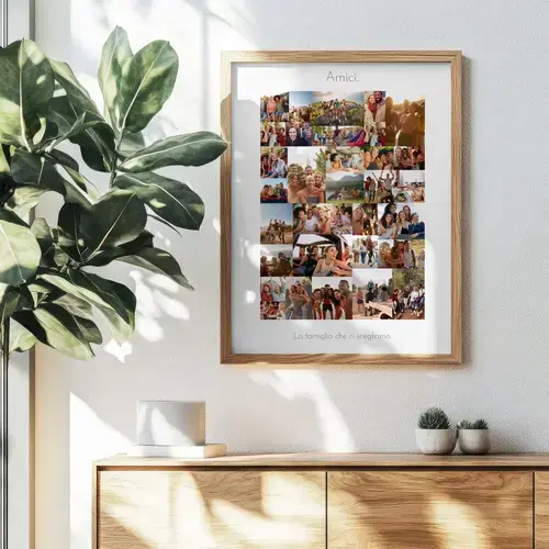 Collage Foto Amici, Stile Selvaggio, Verticale
