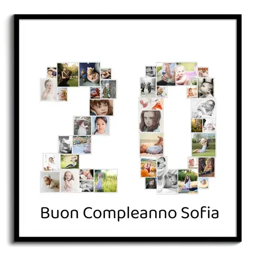 Crea collage foto "20" per il compleanno: personalizza e sorprendi!