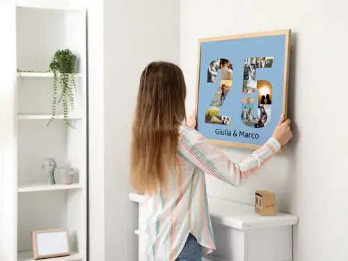 Collage Fotografie "25" Personalizzabile