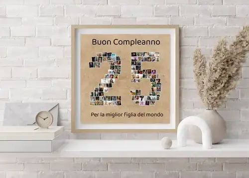 Collage Fotografie "25" Personalizzabile
