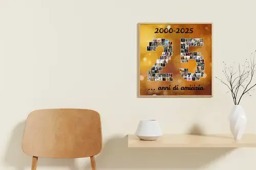 Collage Fotografie "25" Personalizzabile