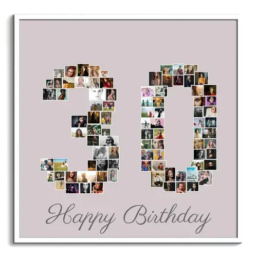 Crea Collage di Foto Numero 30 - Idea Regalo Unica per Eventi Speciali