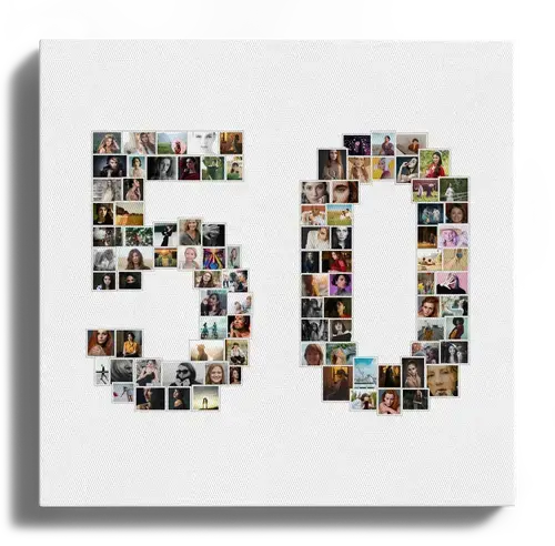 Crea una Collage Foto per 50 Anni: Regalo Unico per Compleanno o Nozze d'Oro