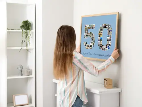 Collage personalizzata "50" con foto