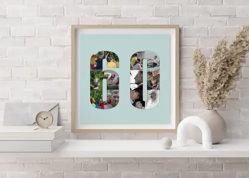 Collage di 60 Compleanno Personalizzabile