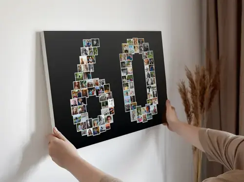 Collage di 60 Compleanno Personalizzabile