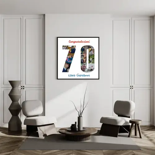 Collage 70 con foto personalizzate