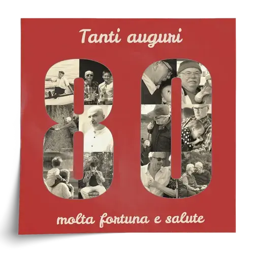 Crea una collage '80' con tue foto per un compleanno indimenticabile! Crea una collage '80' con tue foto per un compleanno indimenticabile!