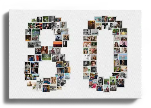 Crea una collage '80' con tue foto per un compleanno indimenticabile! Crea una collage '80' con tue foto per un compleanno indimenticabile!
