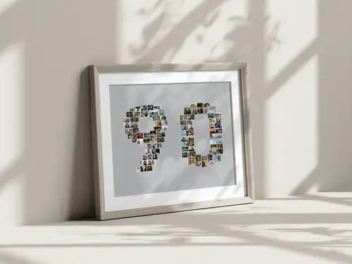 Collage "90" con Foto Personalizzabili