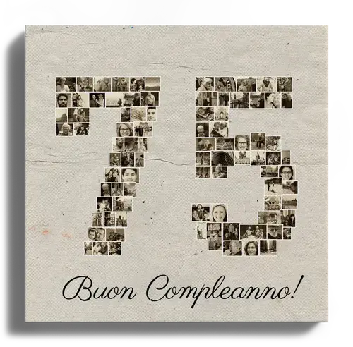 Numero con foto come idea regalo creativa