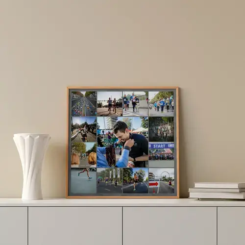 Collage foto per maratona ed eventi sportivi