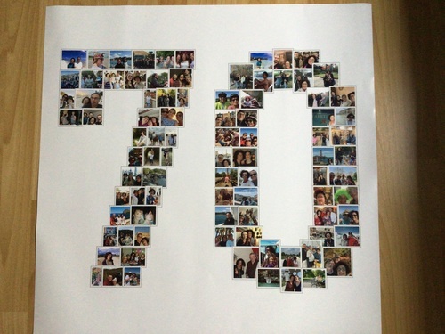 Foto del cliente Brigitte per la recensione Stampa Fotocollage Poster 70x70cm