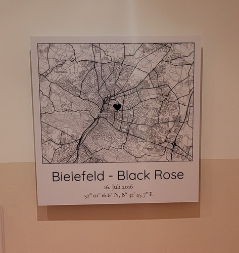Foto del cliente Carola per la recensione Stampa Mappa della città Dibond 40x40cm