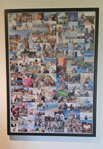 Foto del cliente Franziska per la recensione Stampa Fotocollage Poster con cornice (legno, nero) 50x70cm
