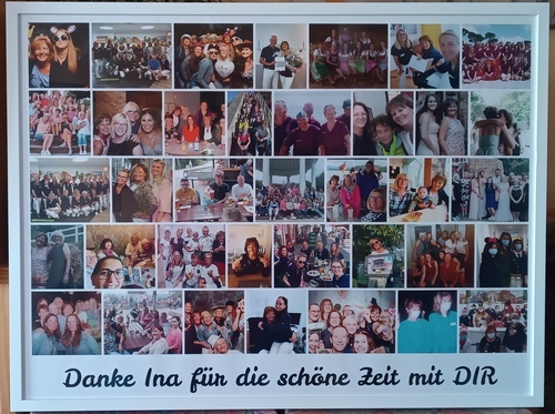 Foto del cliente Yvette per la recensione Stampa Fotocollage Poster con cornice (legno, bianco) 60x45cm